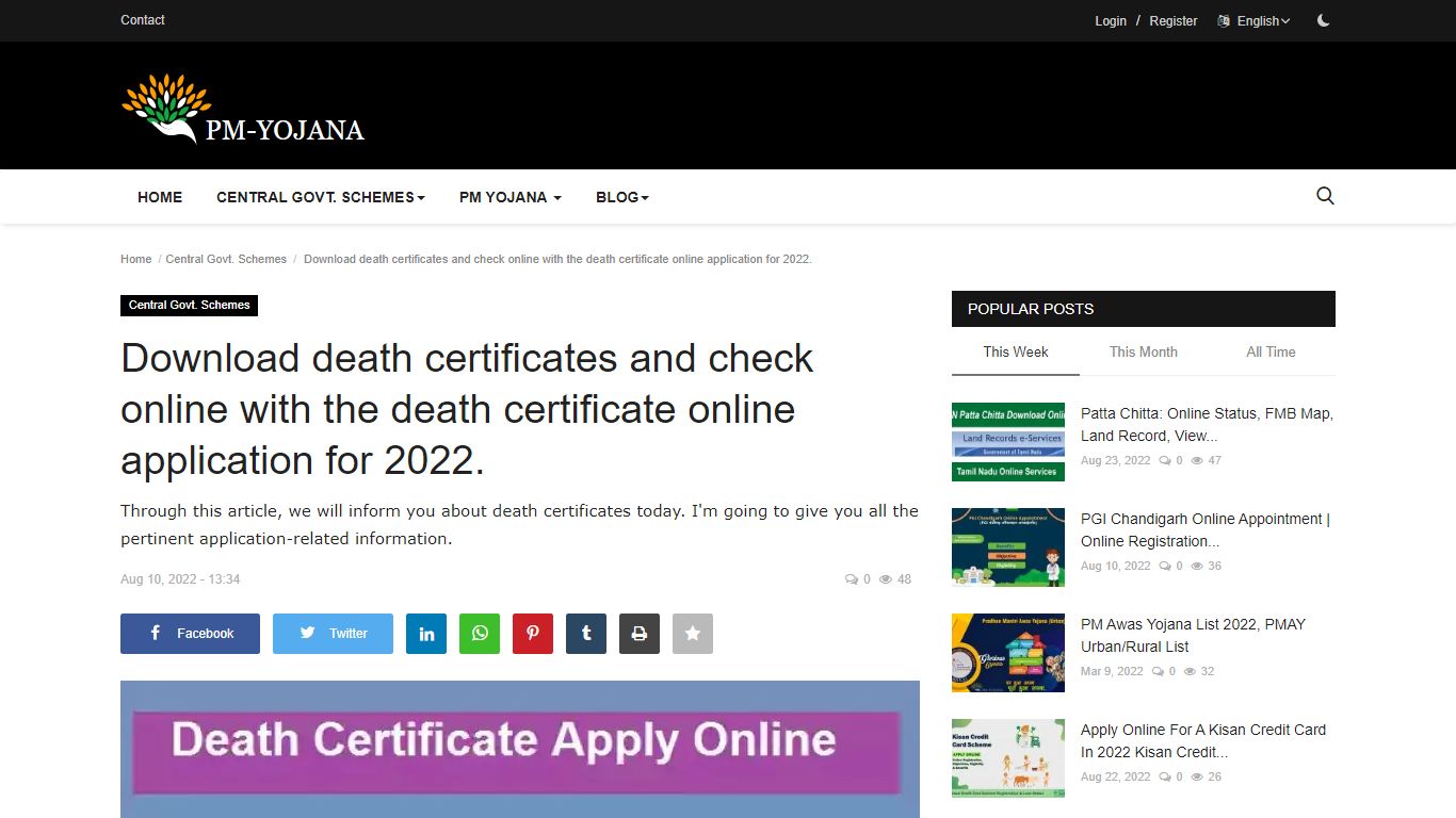 Download death certificates and check online with the death certificate ...